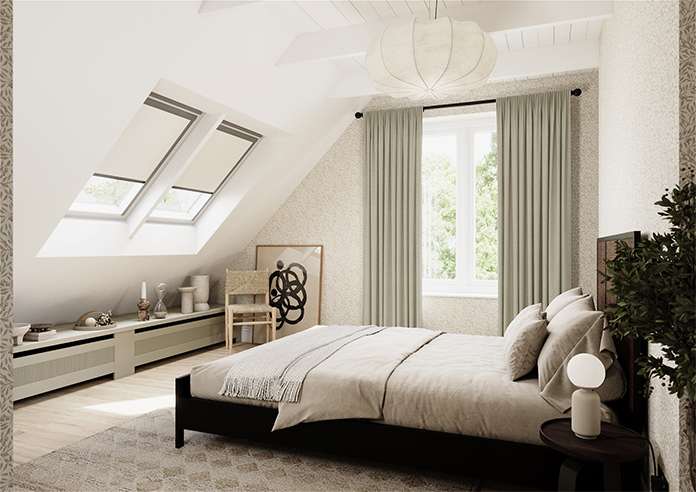 Delicate Chevron, Hessian - Made to Measure Curtains - Image 7